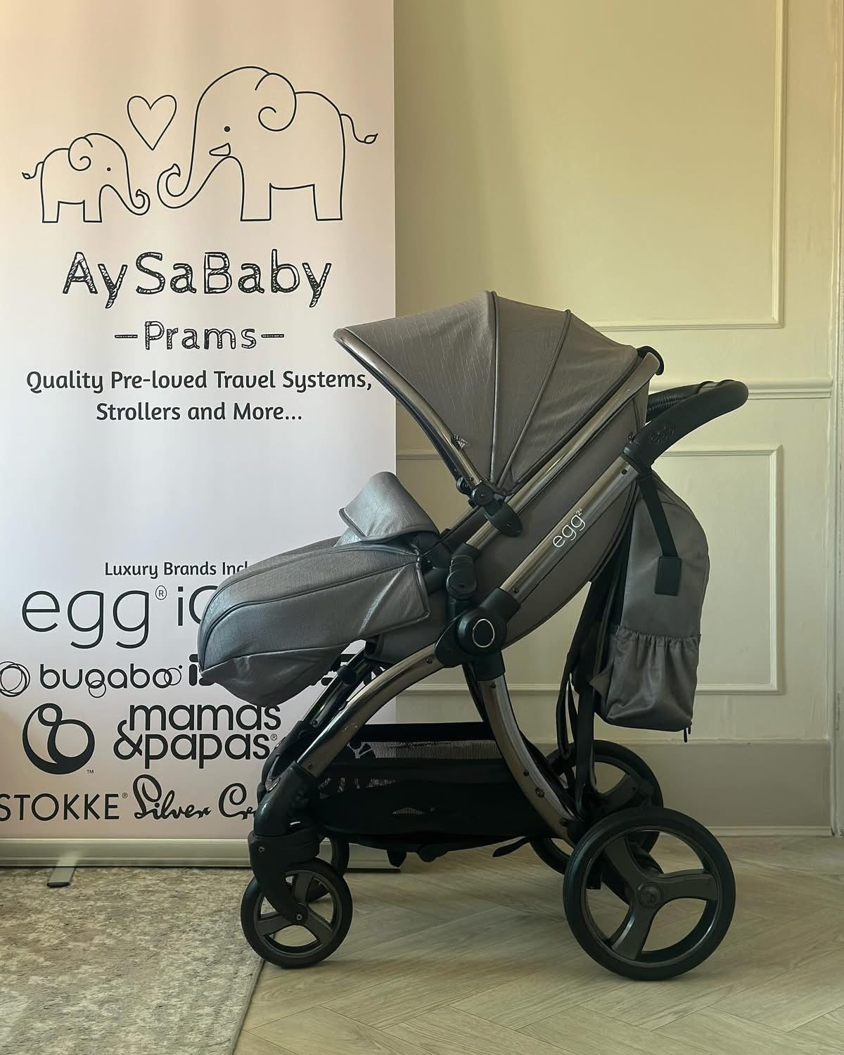 🩶 Babystyle Egg 2 Full Travel System in Jurassic Grey 🩶