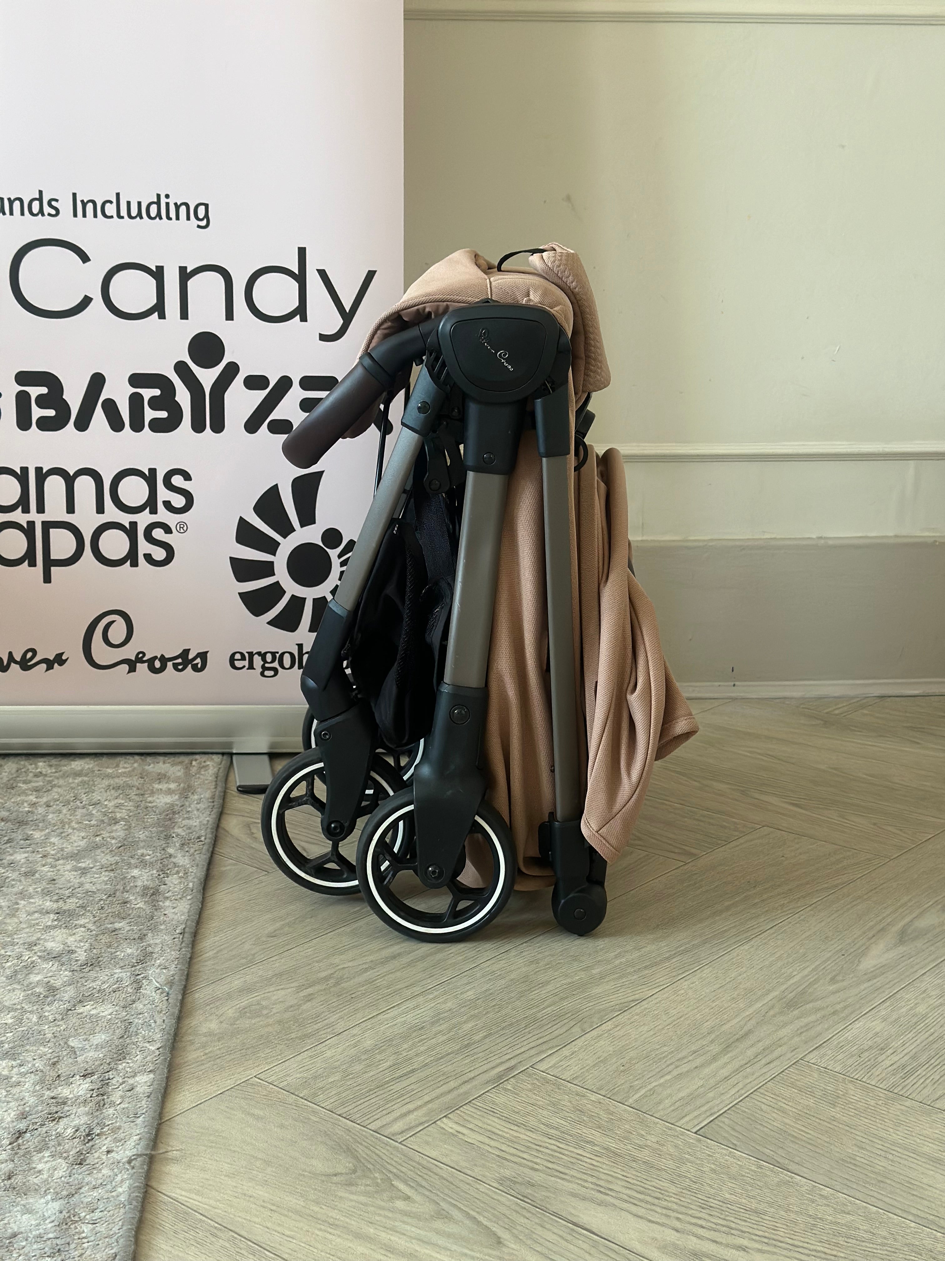 Silver Cross Clic Stroller with Footmuff- Roebuck (Dusty Pink)