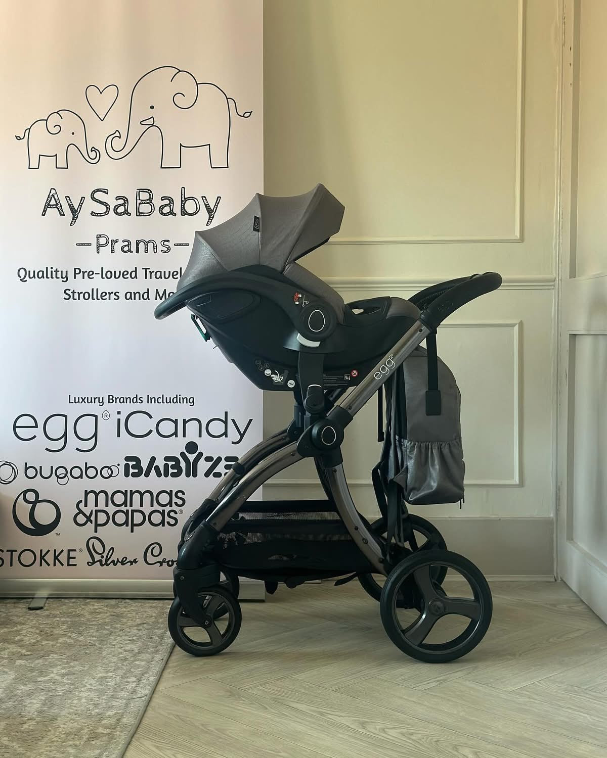 🩶 Babystyle Egg 2 Full Travel System in Jurassic Grey 🩶