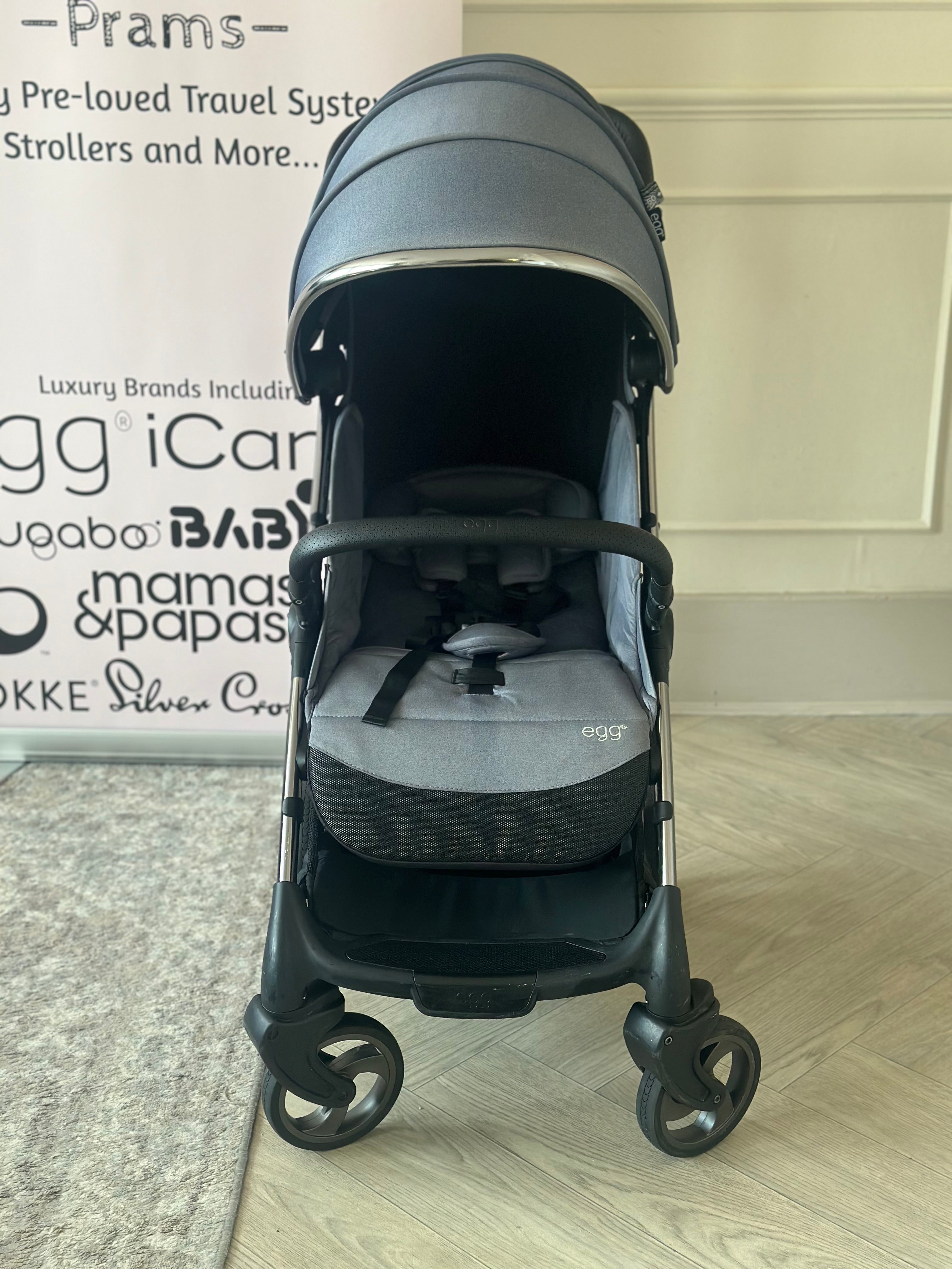 Egg Z Stroller with Raincover- Chambray
