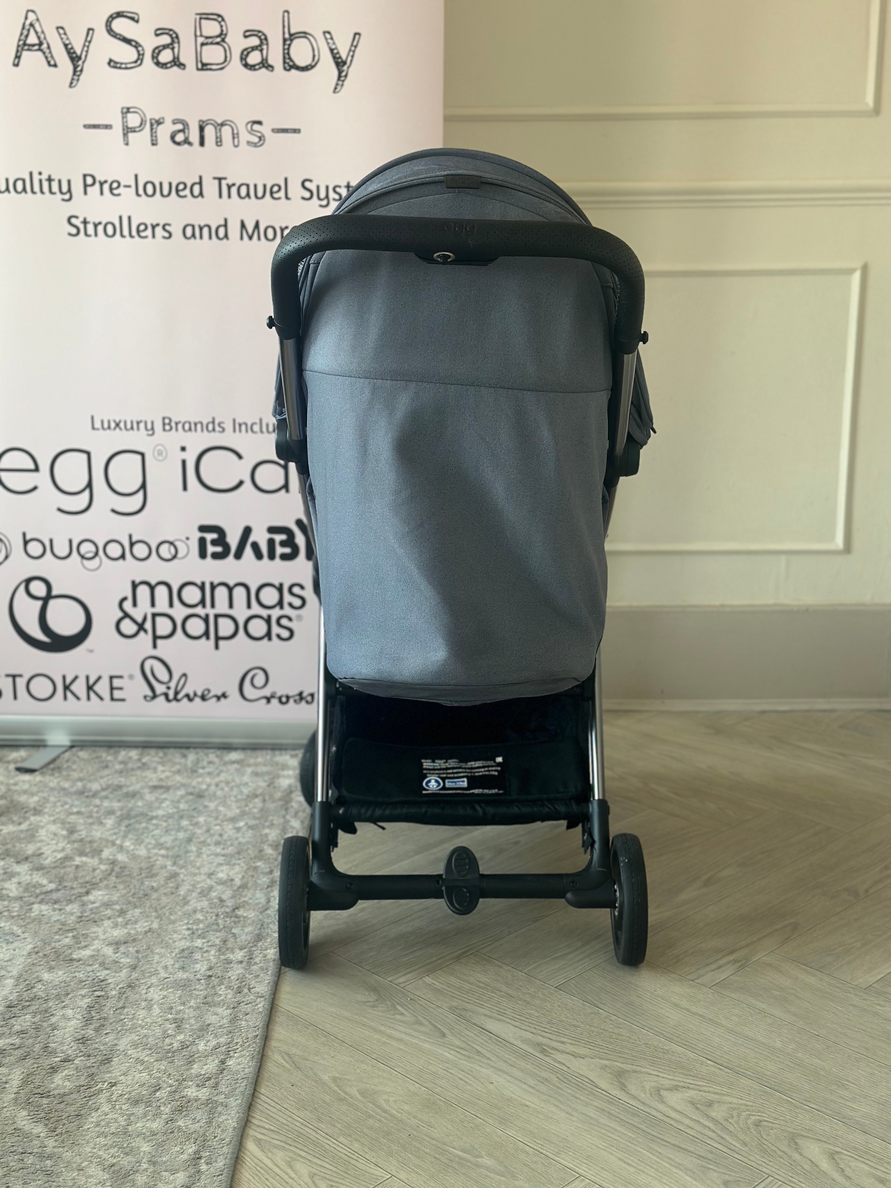 Egg Z Stroller with Raincover- Chambray