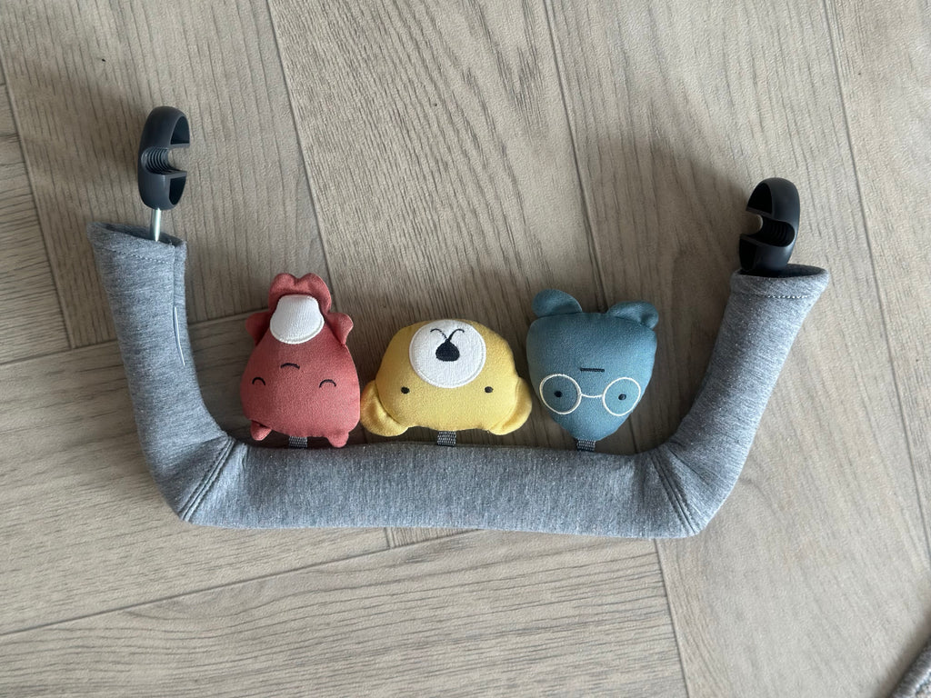 BabyBjorn Bouncer Bliss and Bouncer Toy - 3D Jersey - Light Grey