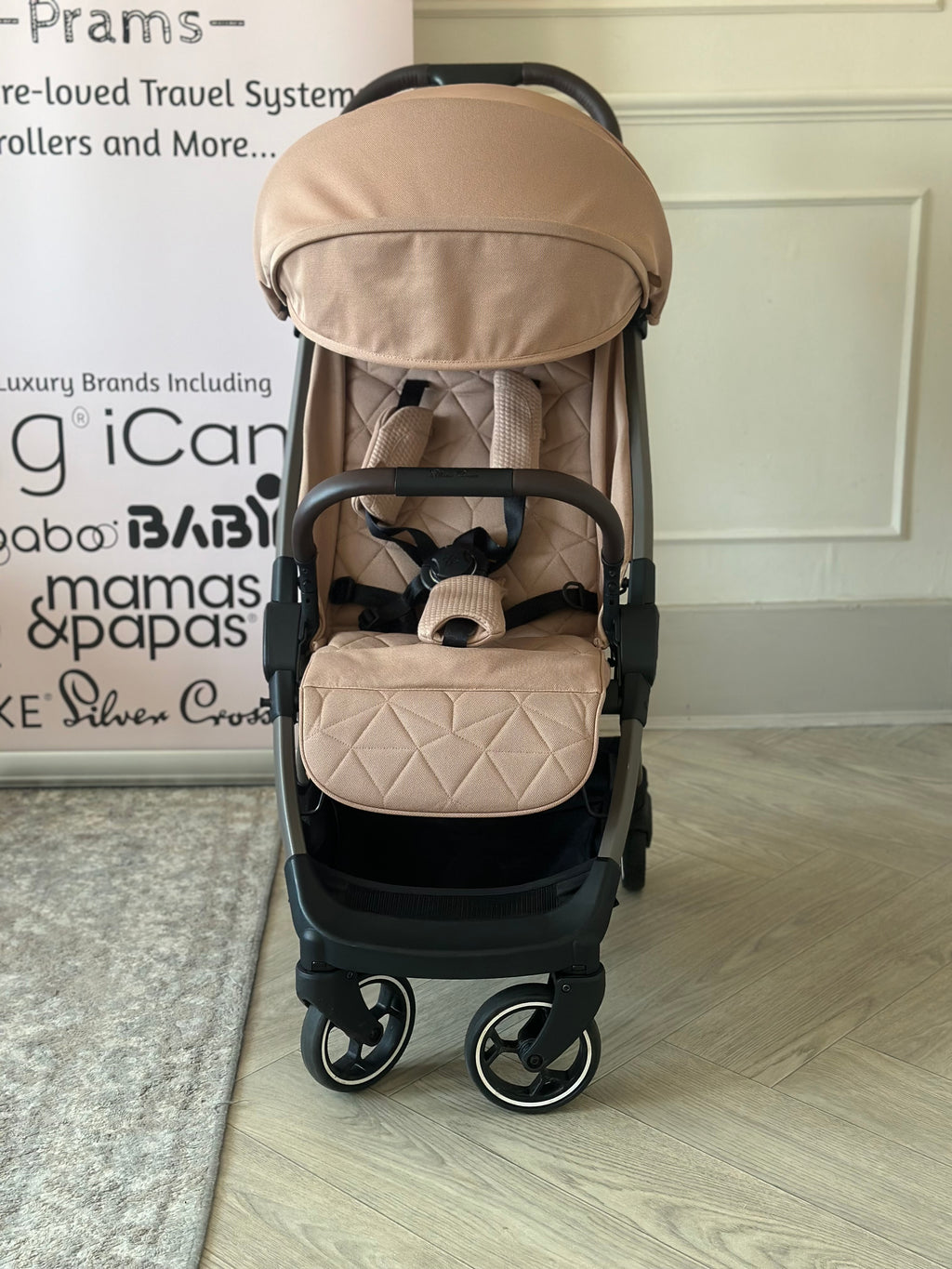 Silver Cross Clic Stroller with Footmuff- Roebuck (Dusty Pink)