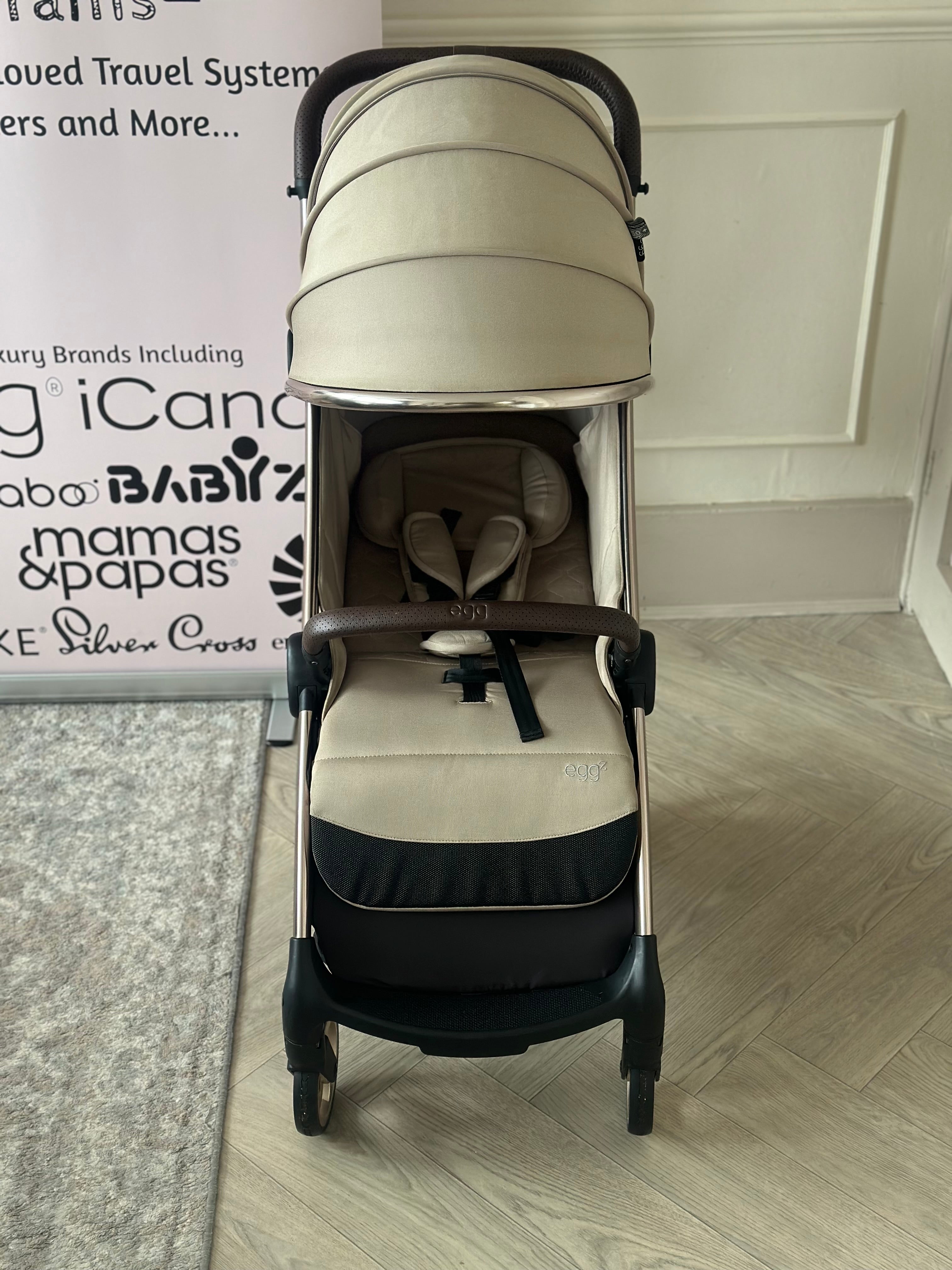 🤎 Egg Z Stroller with Raincover- Feather 🤎