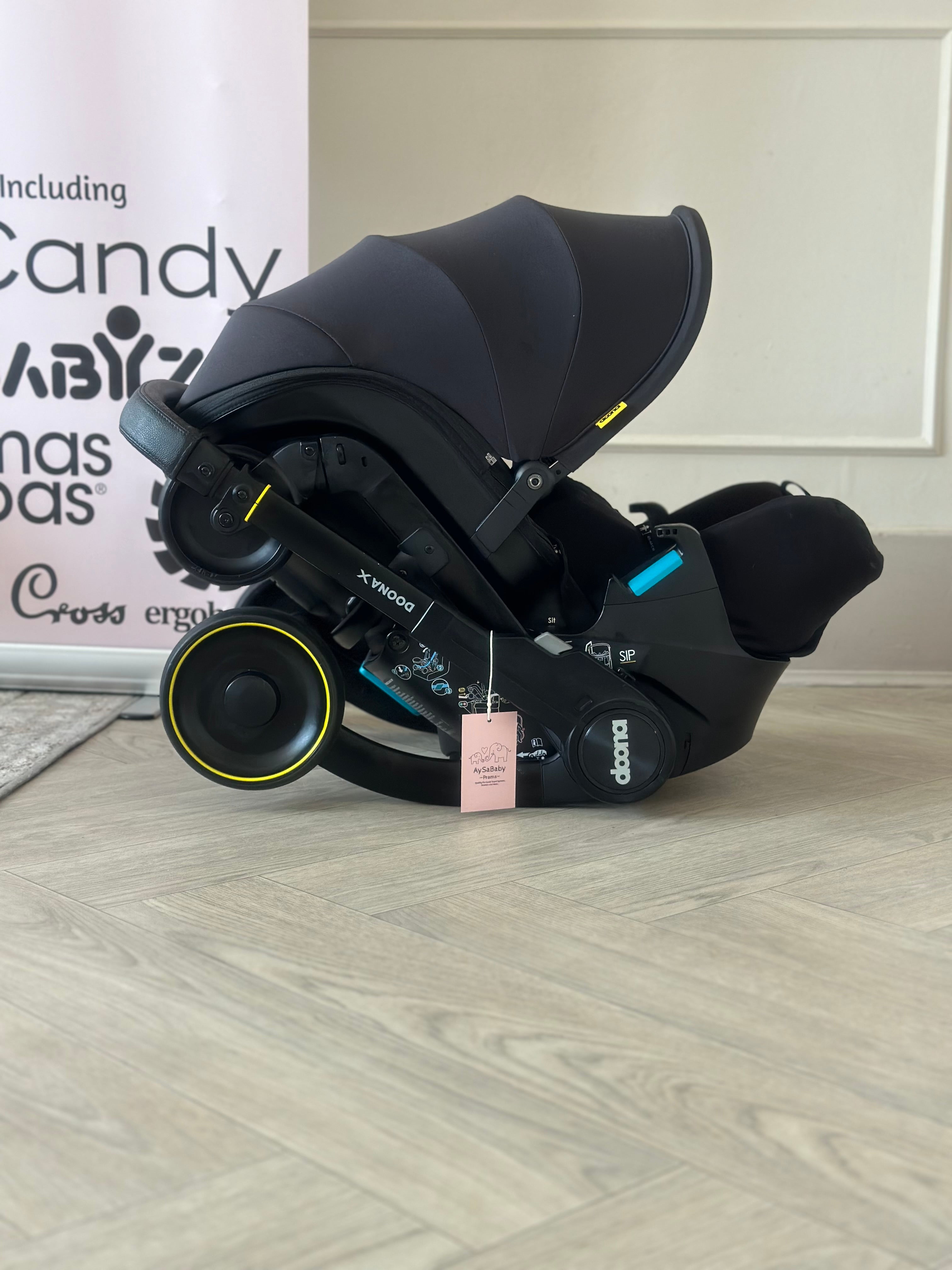 💛🖤 Doona X- Nitro Black with Isofix Base🖤💛