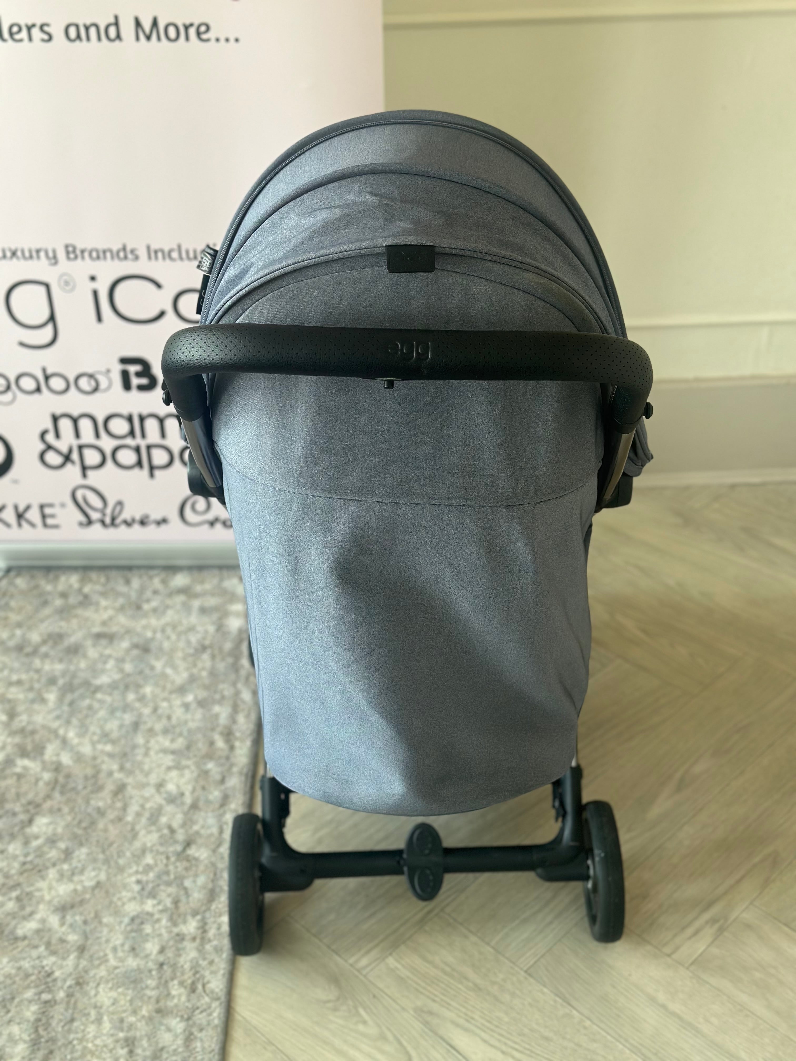 Egg Z Stroller with Raincover- Chambray