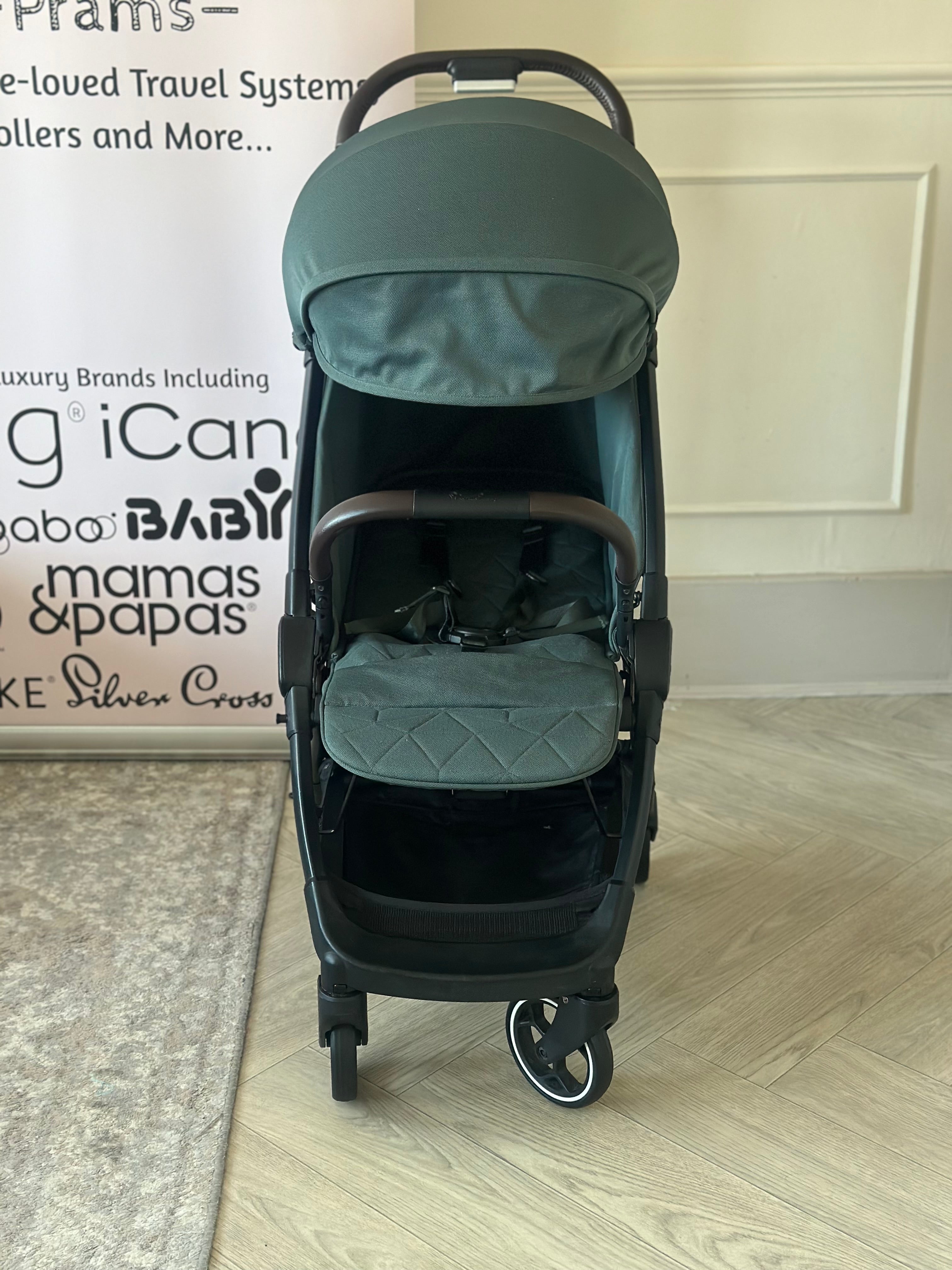 Silver Cross Clic 2 Stroller with Raincover- Conifer