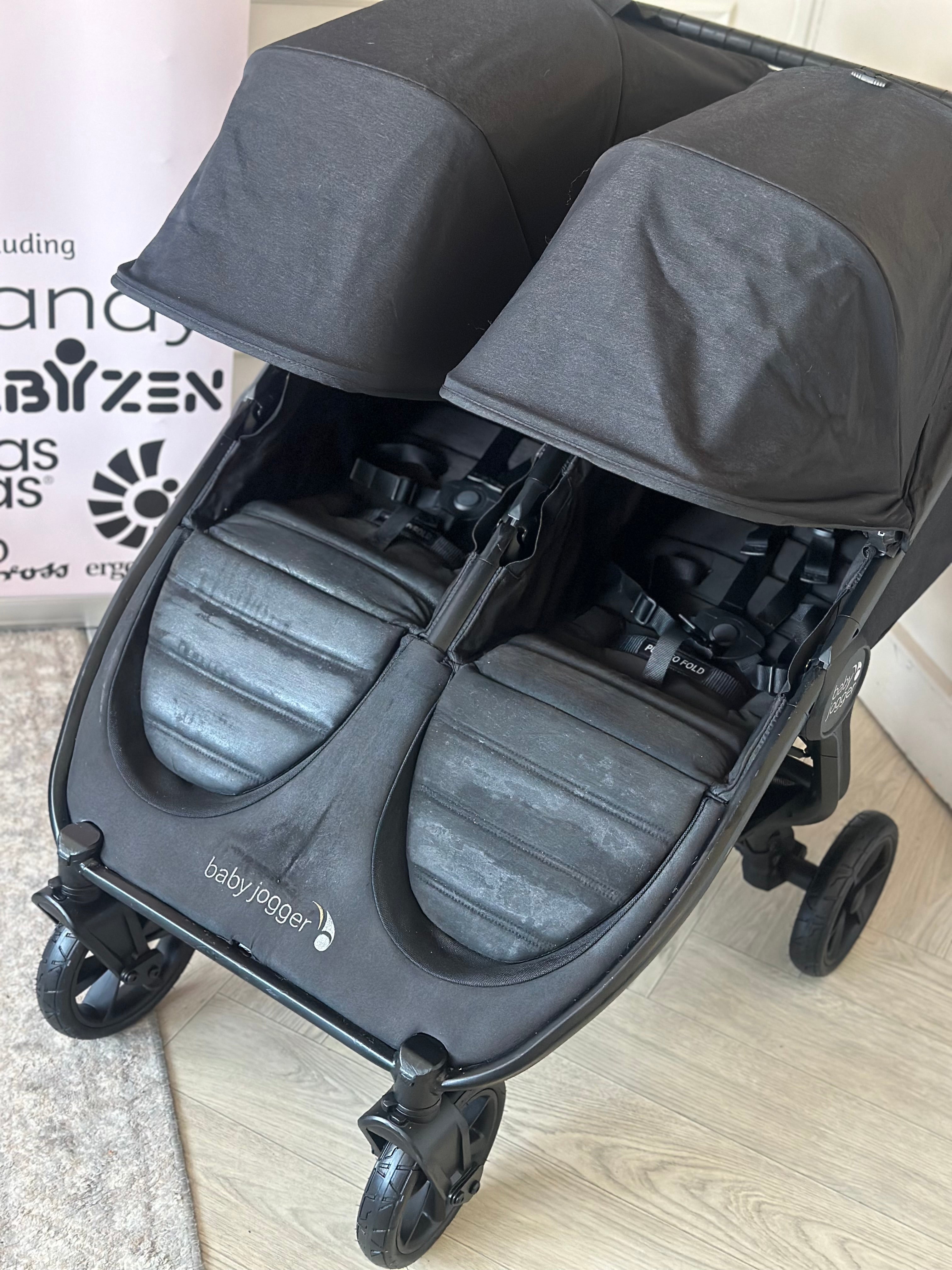 Baby Jogger City Mini GT2 Double All-Terrain Double Pushchair- Opulent Black