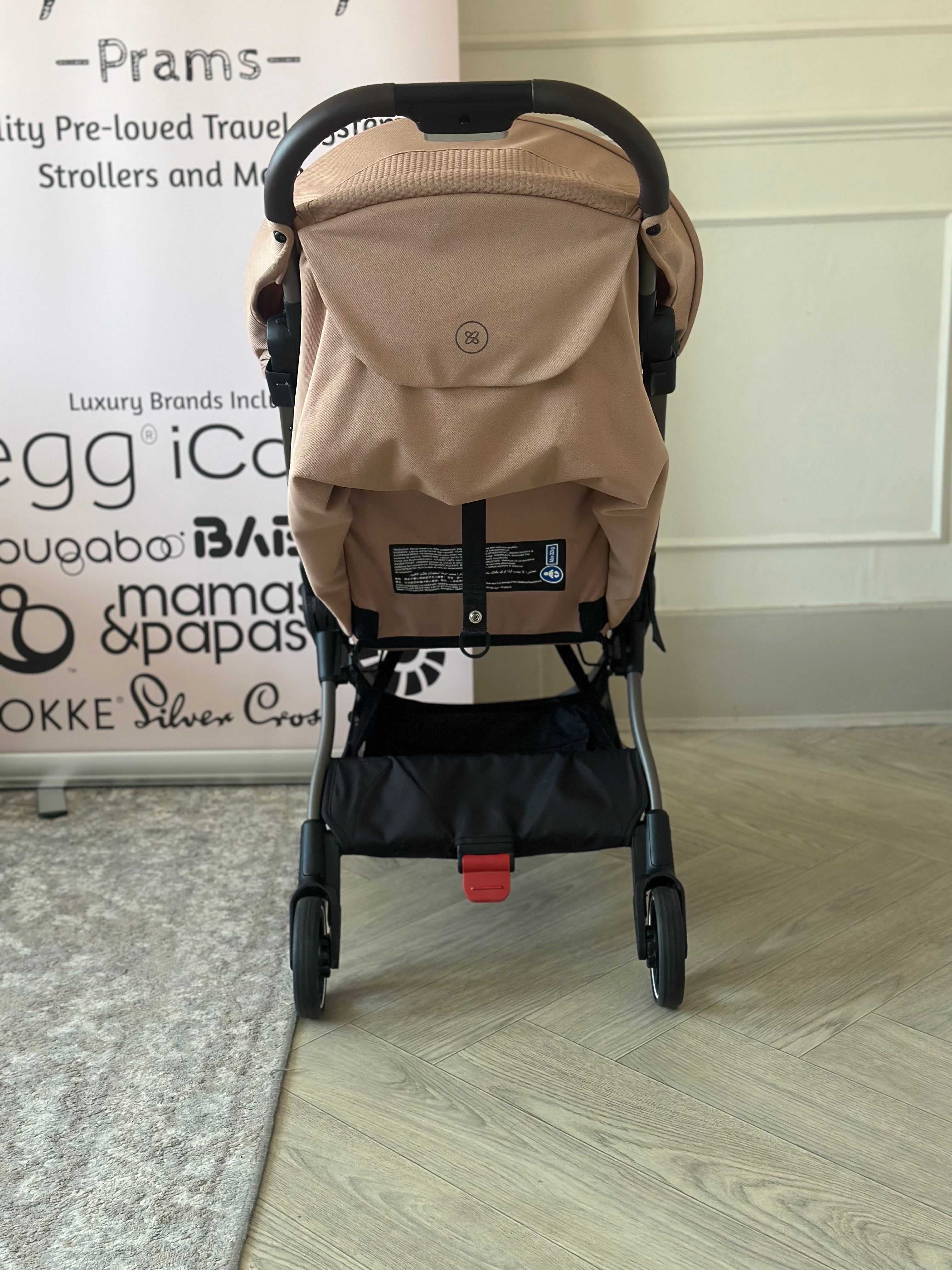 Silver Cross Clic Stroller with Footmuff- Roebuck (Dusty Pink)