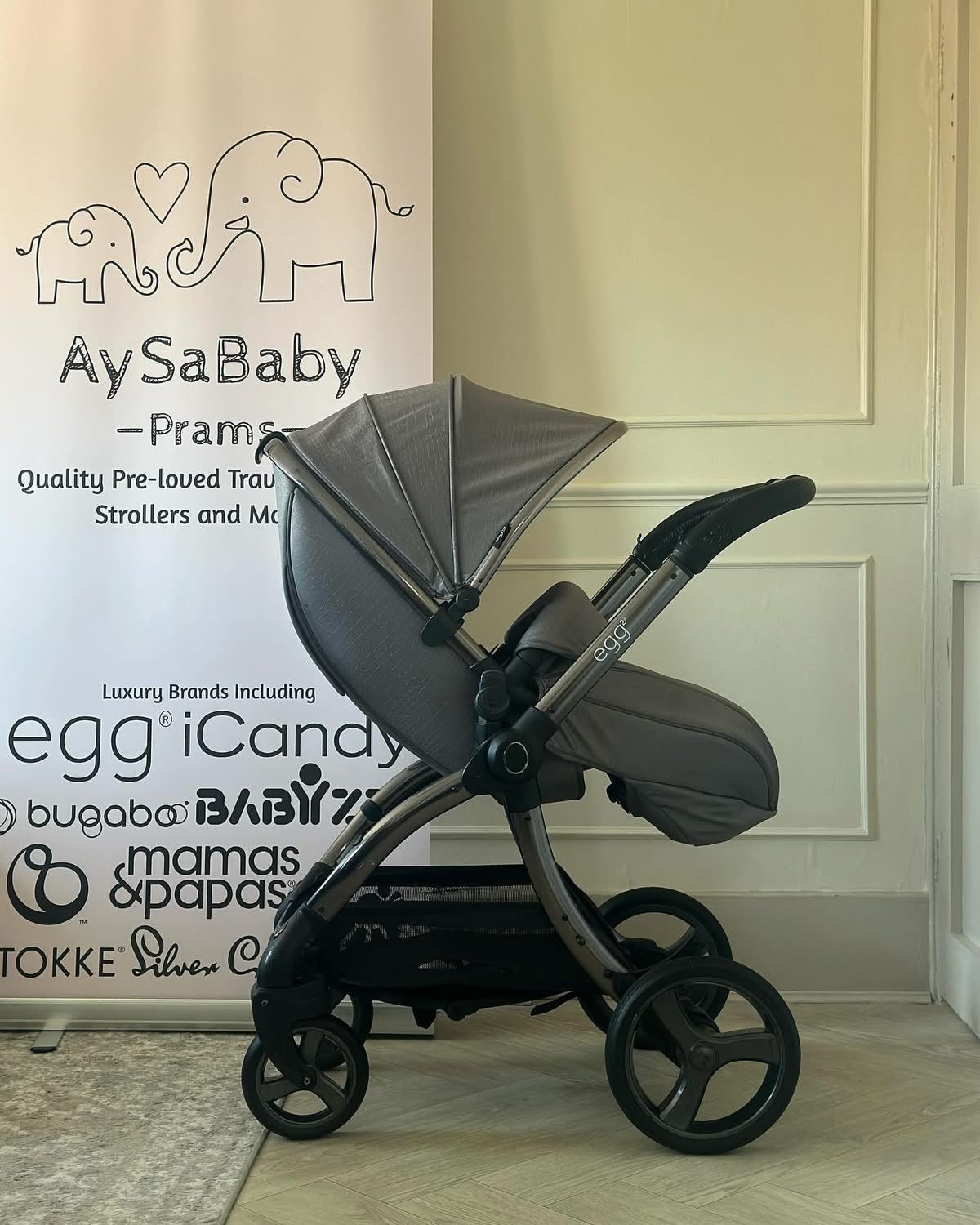 🩶 Babystyle Egg 2 Full Travel System in Jurassic Grey 🩶