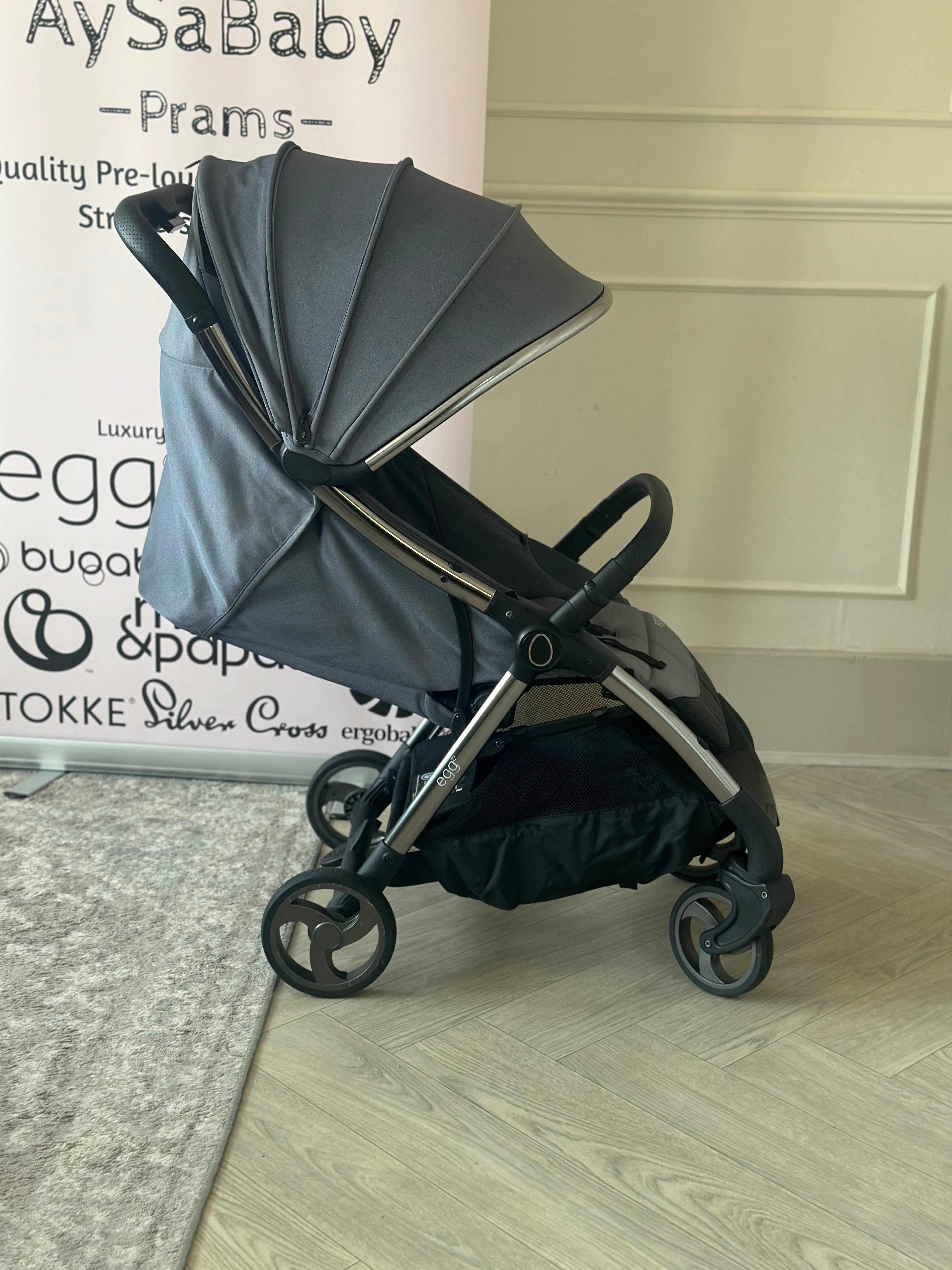 Egg Z Stroller with Raincover- Chambray