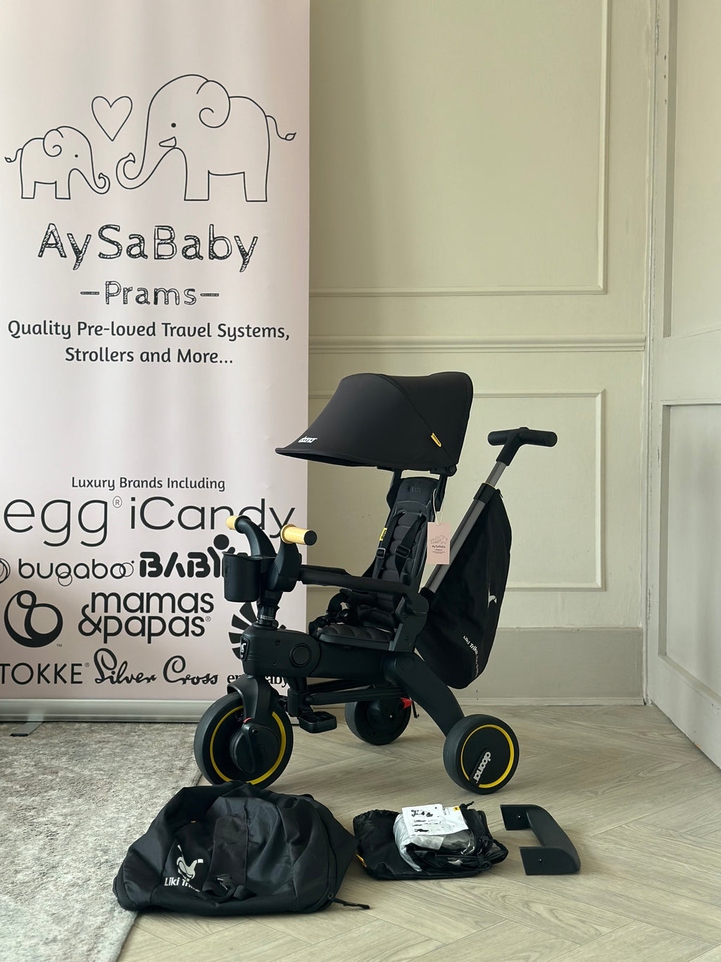 Doona™ Liki Trike S5 with Raincover- Nitro Black