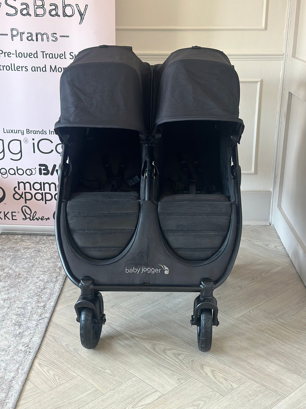 Baby Jogger City Mini GT2 Double All-Terrain Double Pushchair- Opulent Black