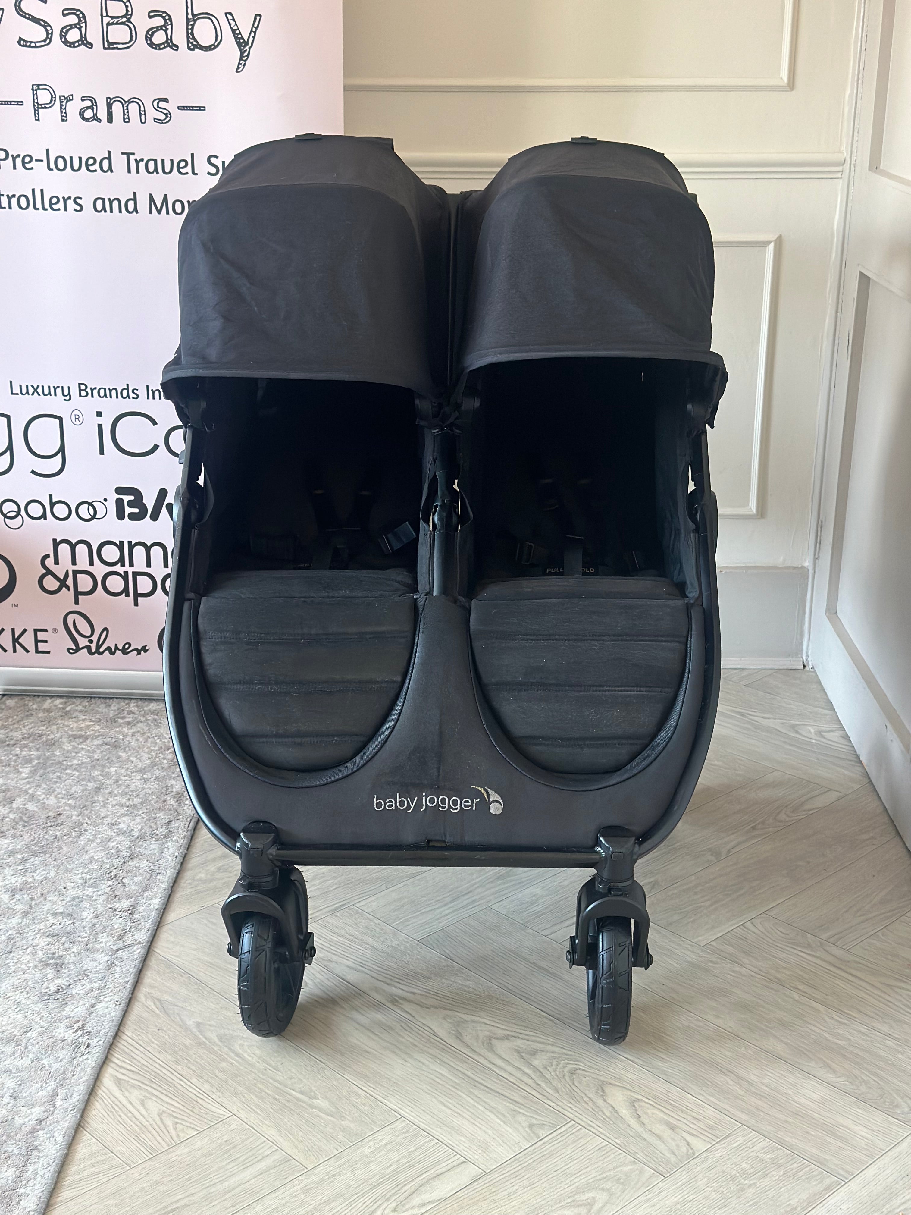 Baby Jogger City Mini GT2 Double All-Terrain Double Pushchair- Opulent Black