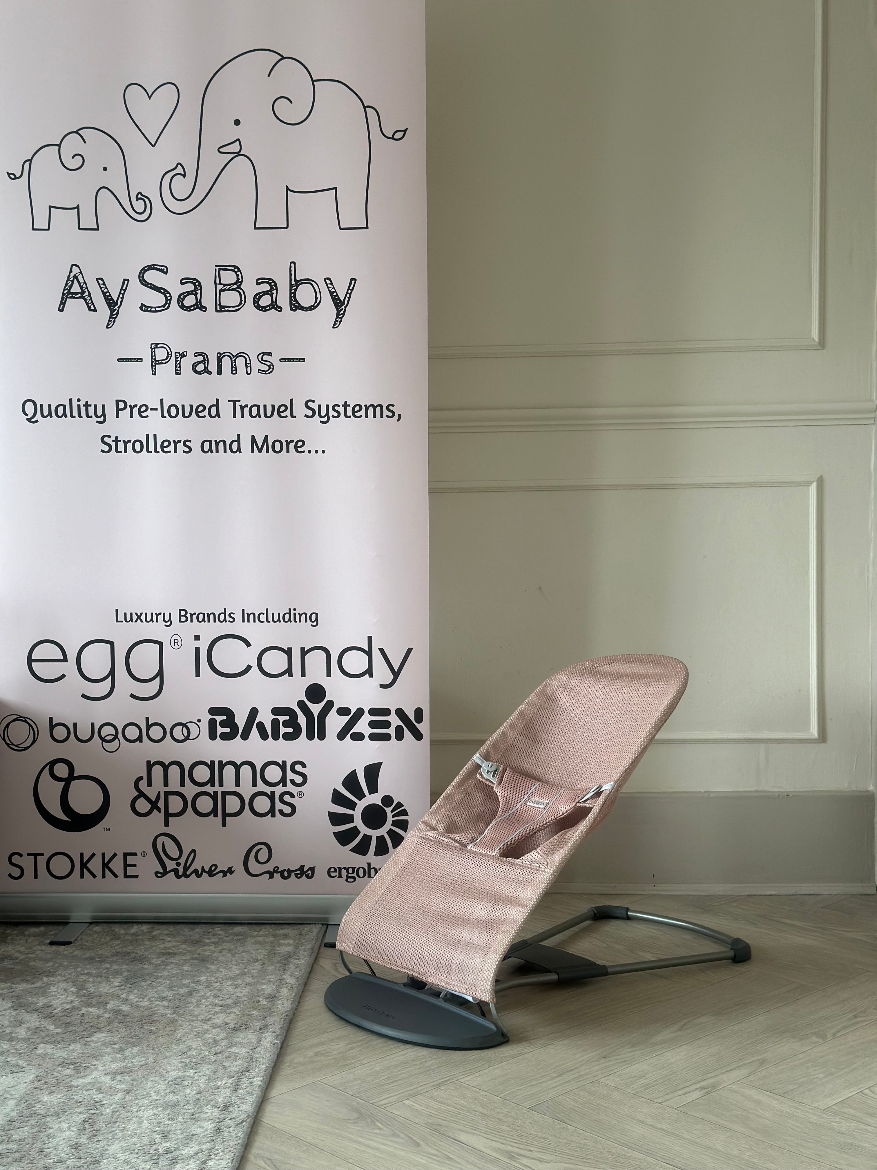 BabyBjorn Baby Bouncer Bliss - 3D Mesh- Dusty Pink