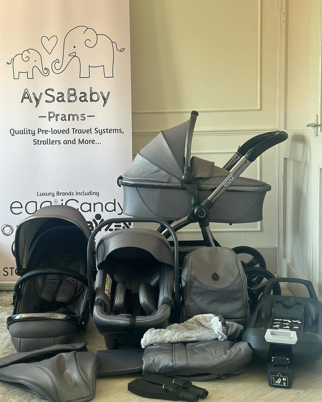 🩶 Babystyle Egg 2 Full Travel System in Jurassic Grey 🩶