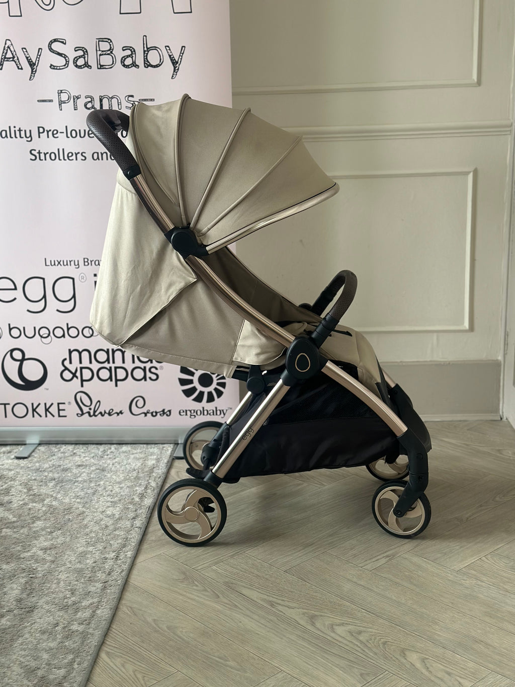 🤎 Egg Z Stroller with Raincover- Feather 🤎