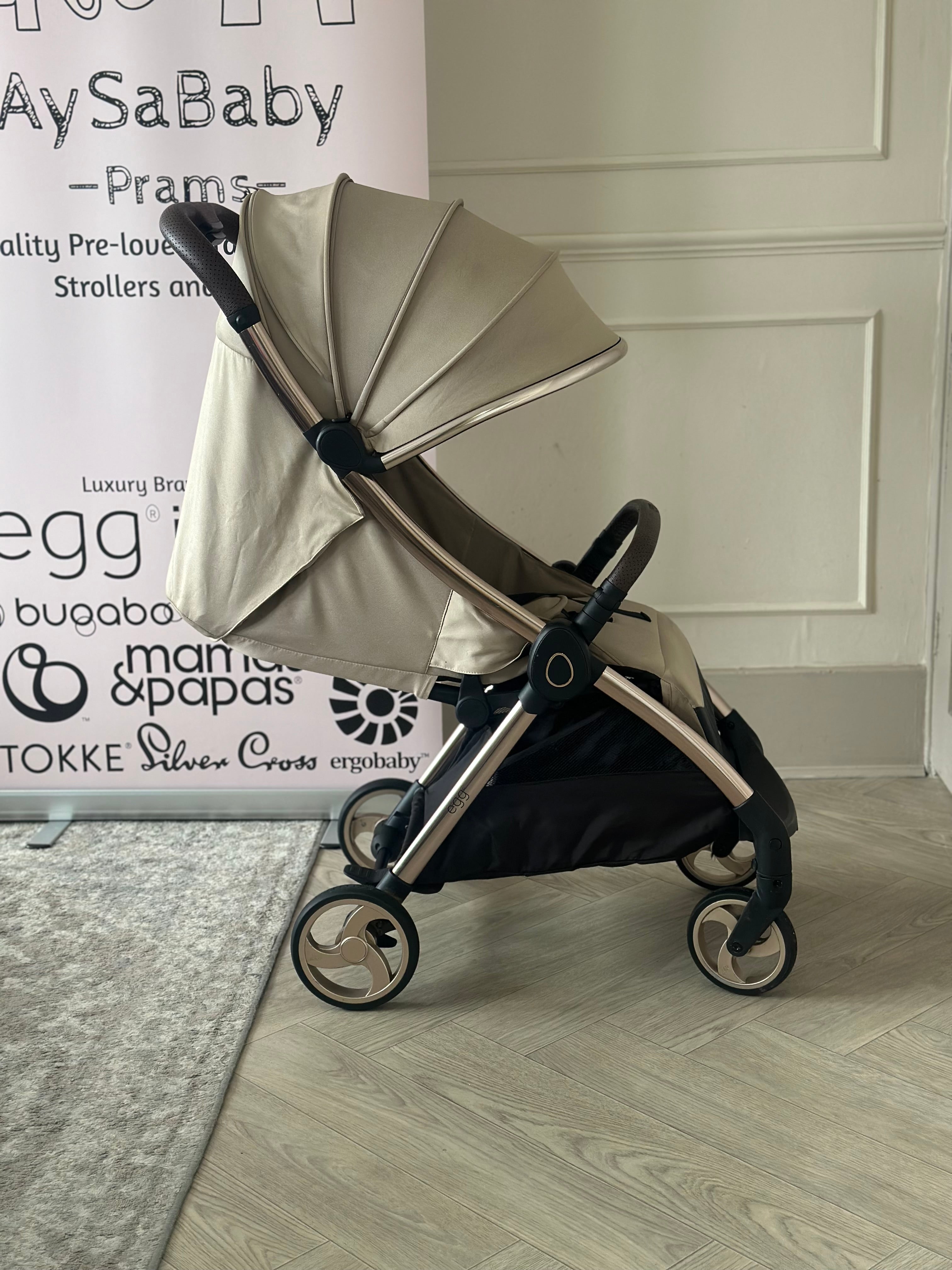 🤎 Egg Z Stroller with Raincover- Feather 🤎