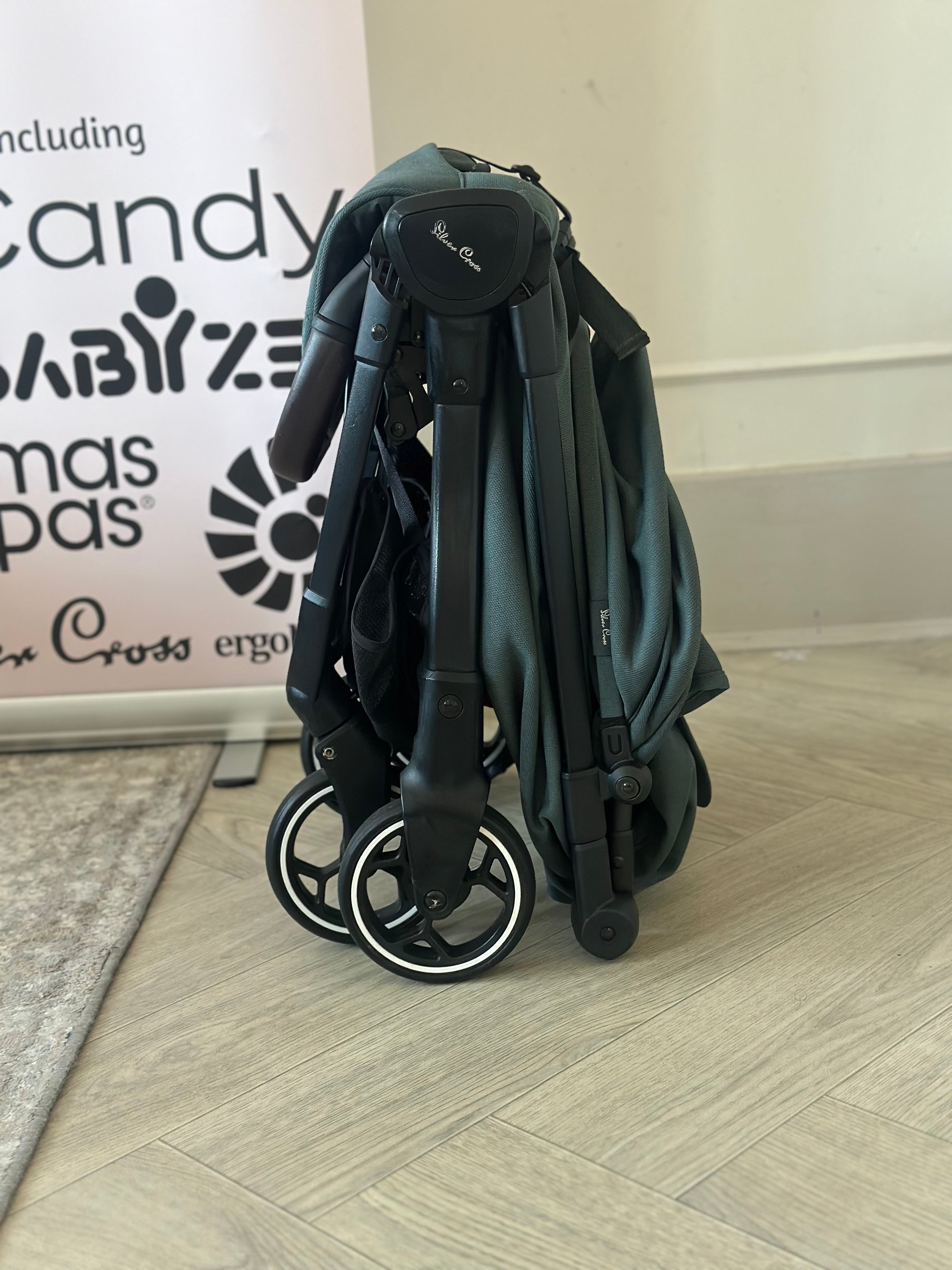 Silver Cross Clic 2 Stroller with Raincover- Conifer