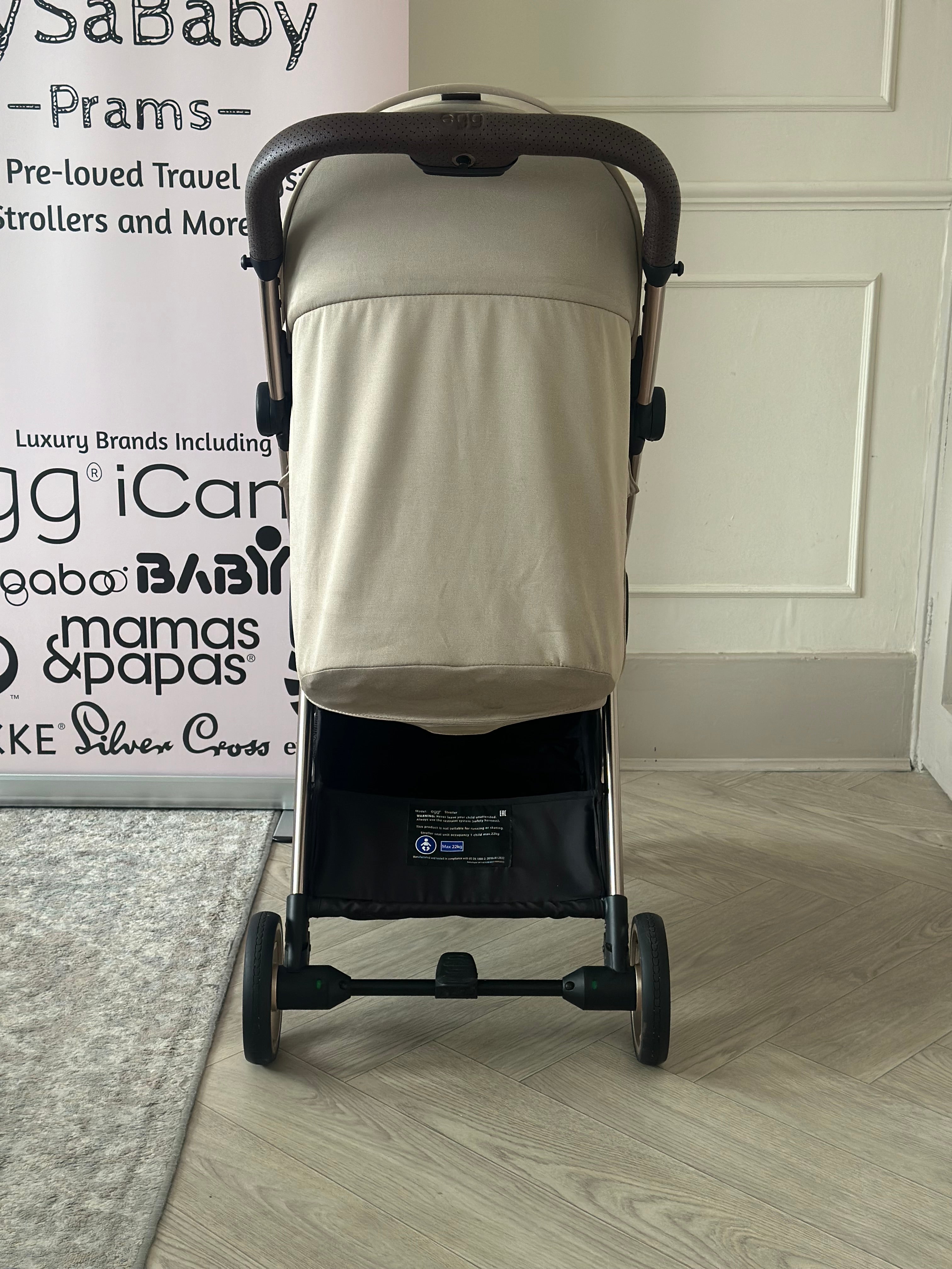 🤎 Egg Z Stroller with Raincover- Feather 🤎