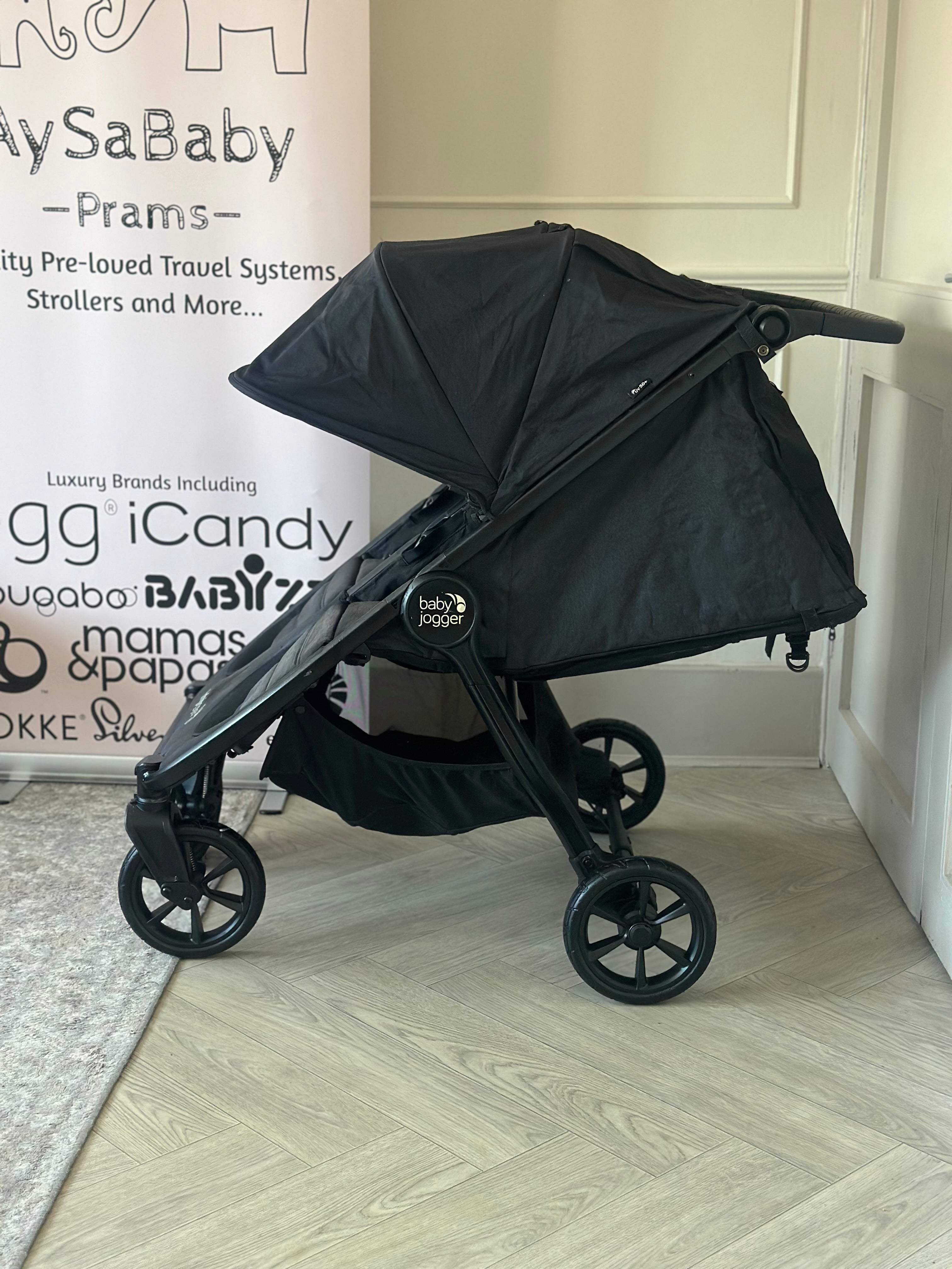 Baby Jogger City Mini GT2 Double All-Terrain Double Pushchair- Opulent Black