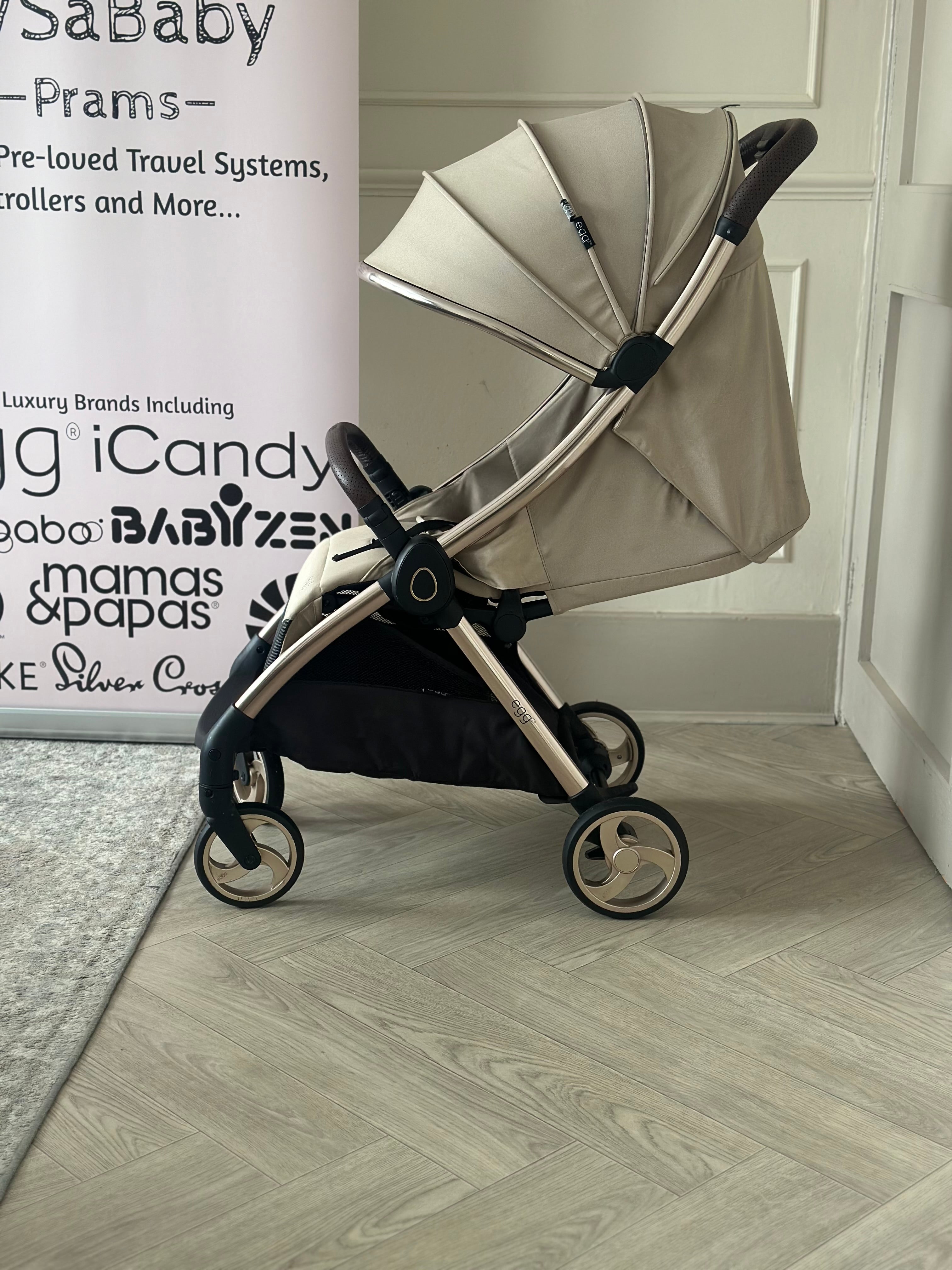 🤎 Egg Z Stroller with Raincover- Feather 🤎