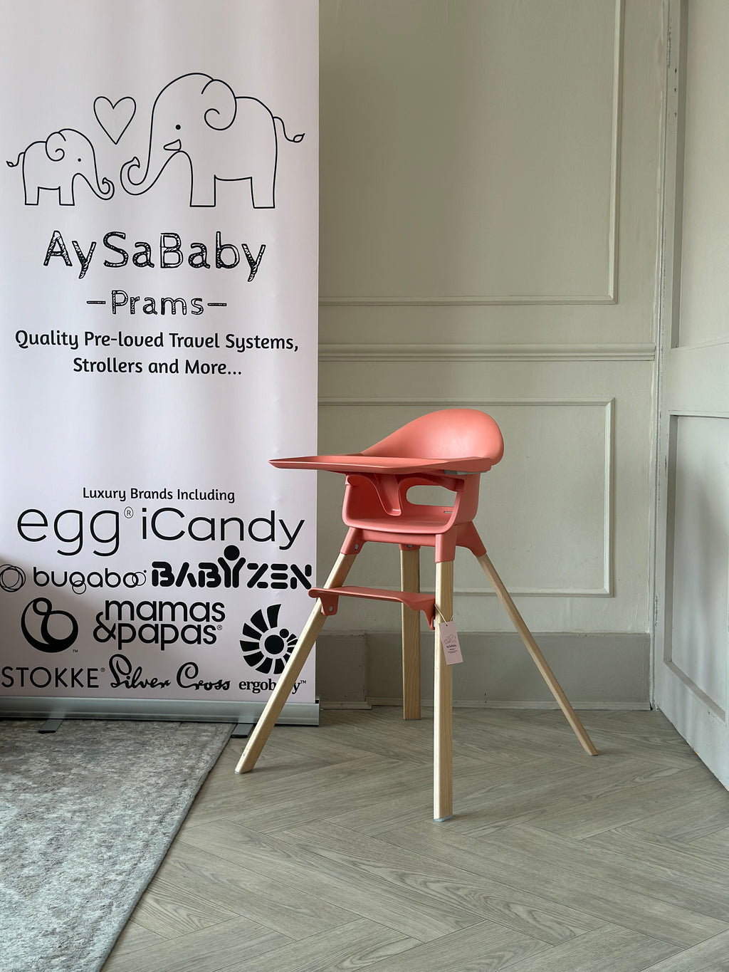 Stokke Clikk Highchair - Sunny Coral